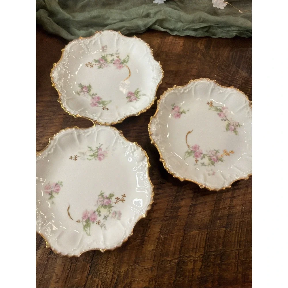 Antique Limoges France Cabinet ,French Porcelain Hand Painted Gold Trim (6)